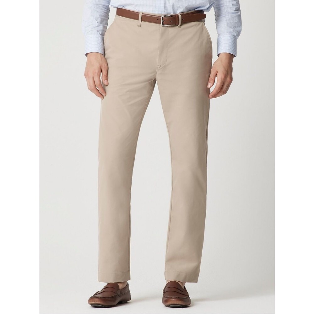 NWT J. Crew Straight-fit Tech Chino Pant Harvest Flax Size 35x30